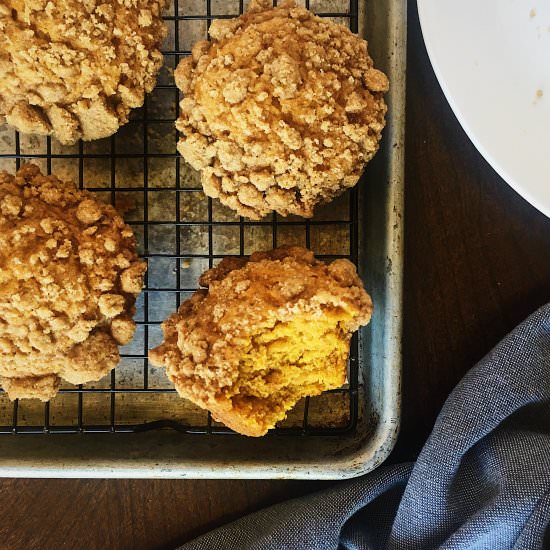Pumpkin Crumb Muffins