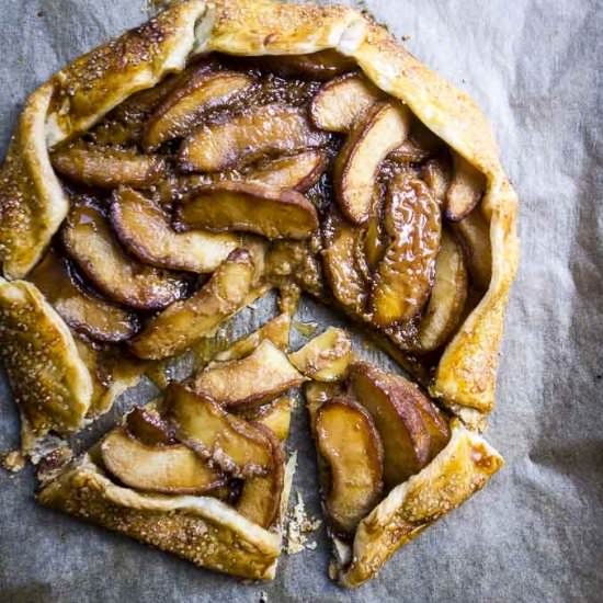 Salted Caramel Apple Galette