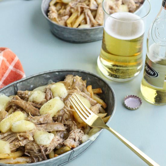Slow Cooker Pork & Ale Poutine