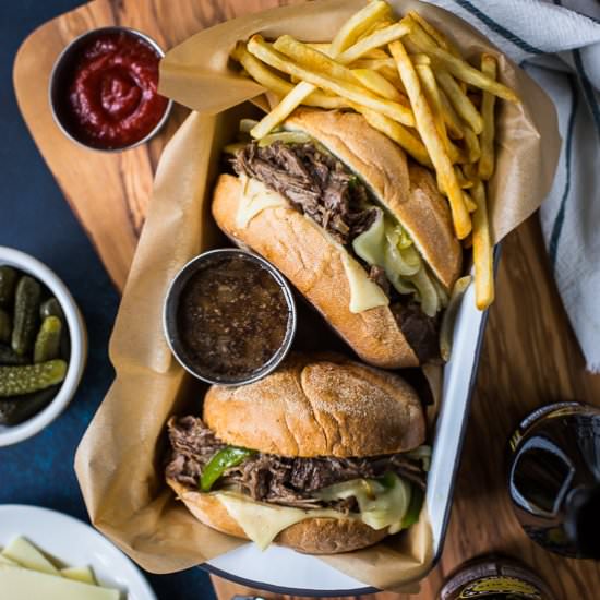 Philly French Dip Sandwiches