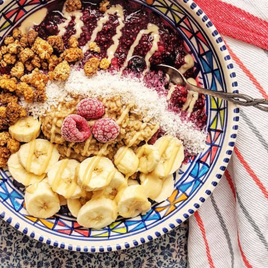 Vanilla-Porridge with Berry-Compote
