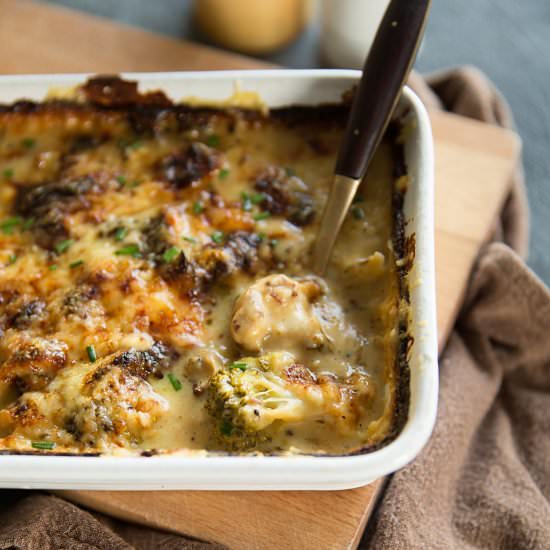 Broccoli and Cauliflower Cheese