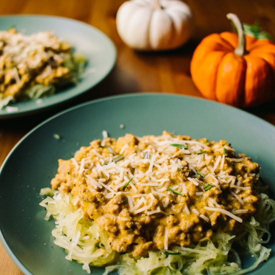 Pumpkin Rosemary Sauce with Turkey
