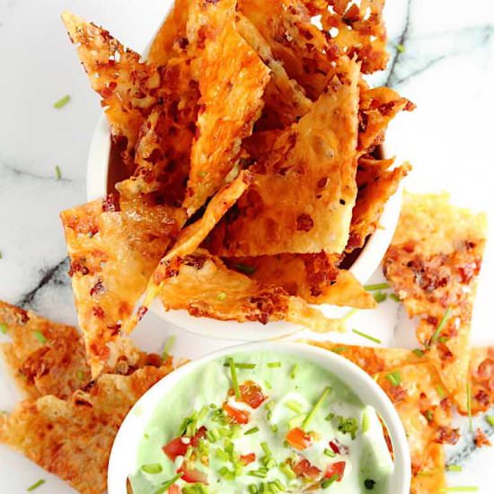Keto Cheese bacon Nachos