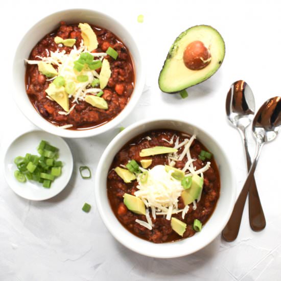 Sweet Potato Turkey Chili
