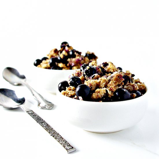 Grain-Free Blueberry Crumble