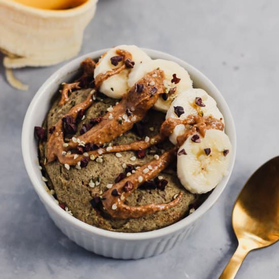 Microwave Buckwheat Breakfast Cake