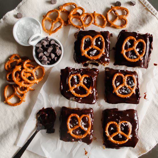 Chocolate Pretzel Shortbread