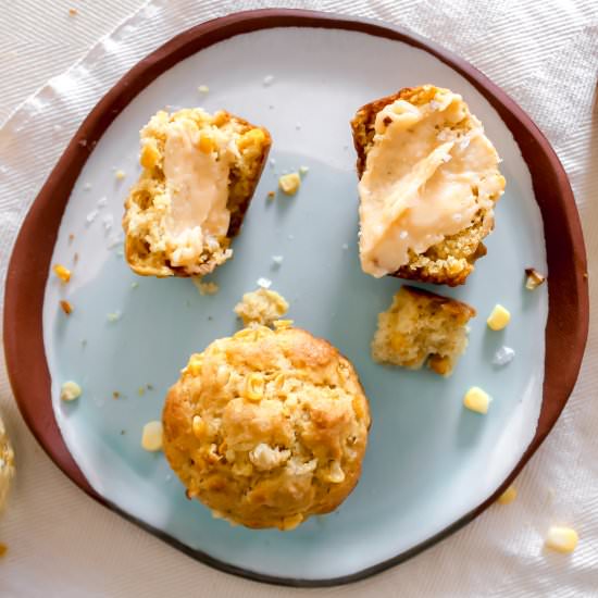 Corn Muffins with Honey Butter