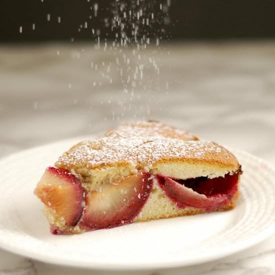 Rustic Plum Cake with Cardamom