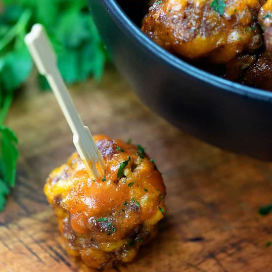 BBQ KETO MEATBALLS