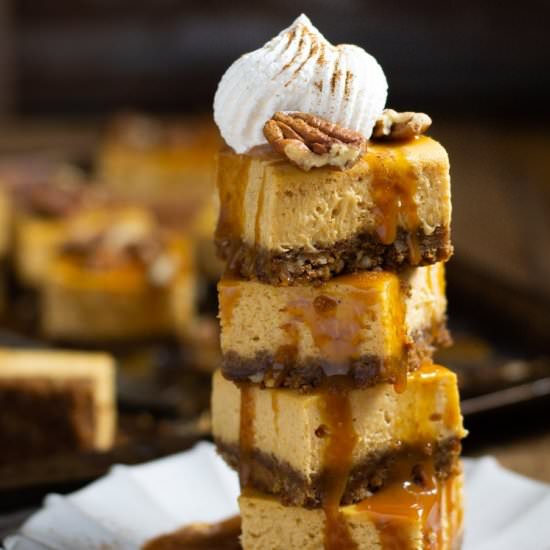 The Easiest Pumpkin Cheesecake Bars