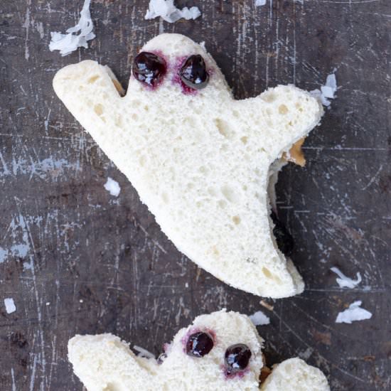 peanut butter and jelly ghosts
