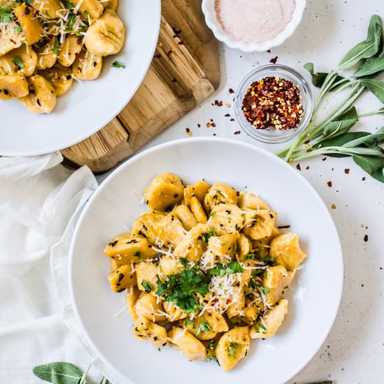 Butternut Squash Gnocchi (GF + VG)