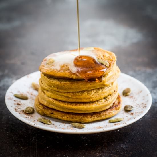 Pumpkin Pancakes for Two