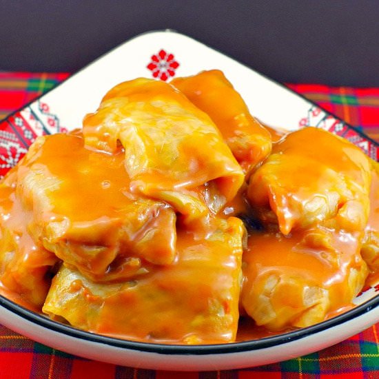 Cabbage Rolls (with meat and rice)