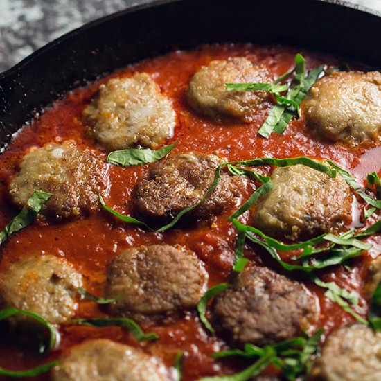 Chicken Parmesan Meatballs