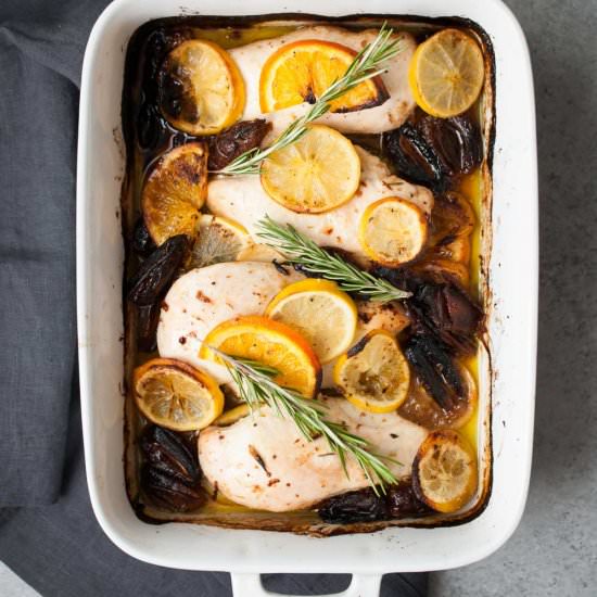 Baked Sweet Date & Lemon Chicken