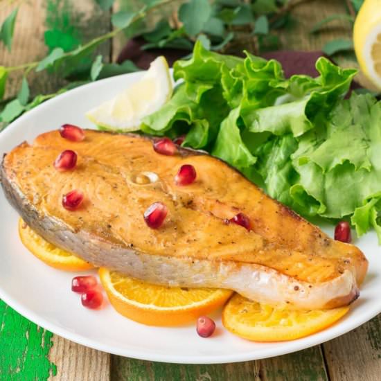 Baked Salmon with Orange