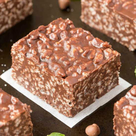 Keto Peppermint Crunch Bars