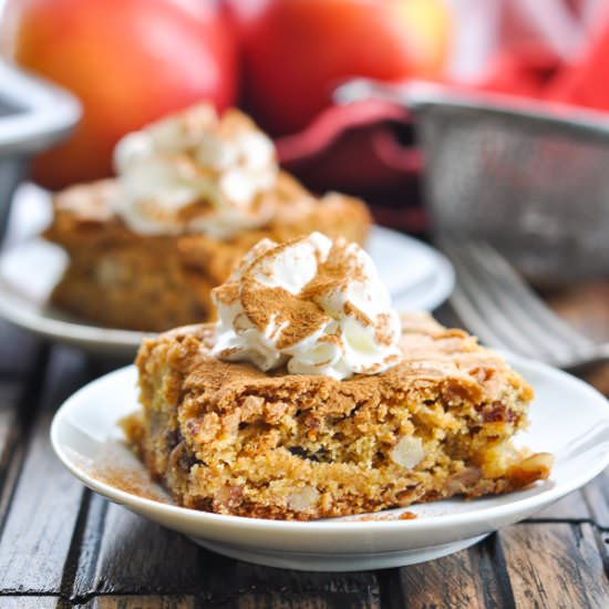 Shortcut Apple Pecan Date Bars