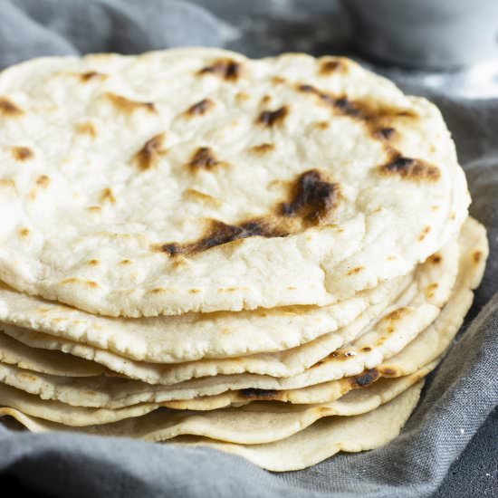 Cassava Flour Tortillas