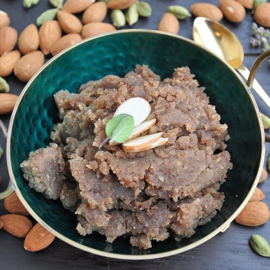 Buckwheat and Almond Halwa