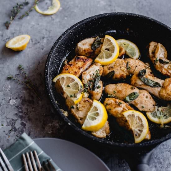 Chicken in Brown Butter with Fresh