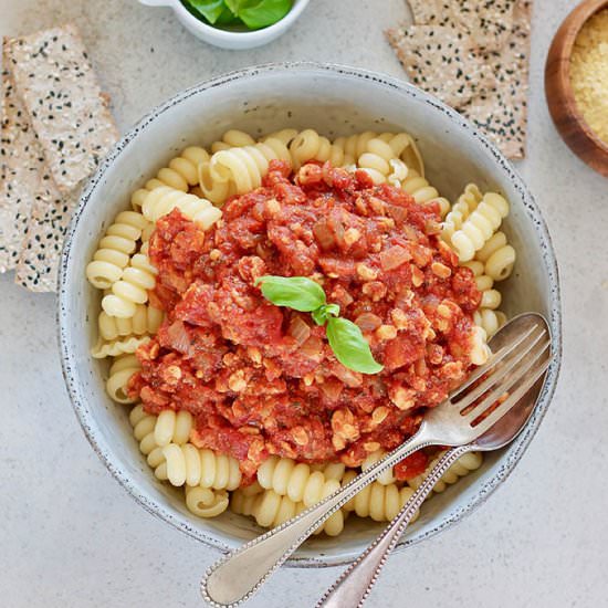 Tempeh Bolognese