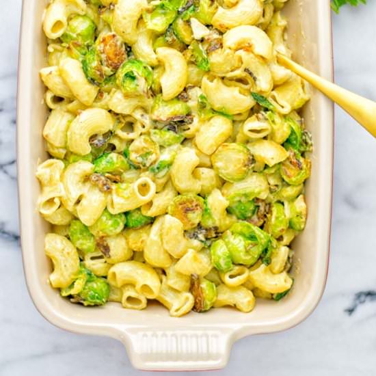 Brussels Sprouts Mac and Cheese