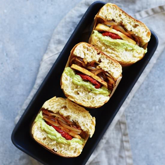 HEARTY VEGAN TOFU SANDWICH