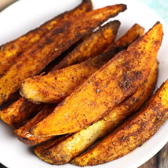 Oven Roasted Cajun Sweet Potatoes