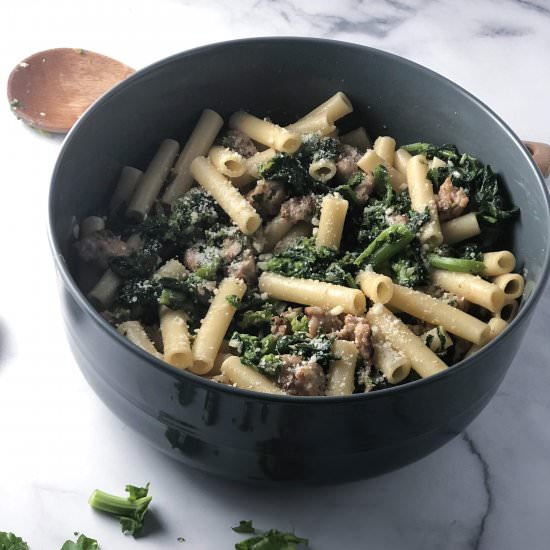 Ziti with Sausage & Broccoli Rabe