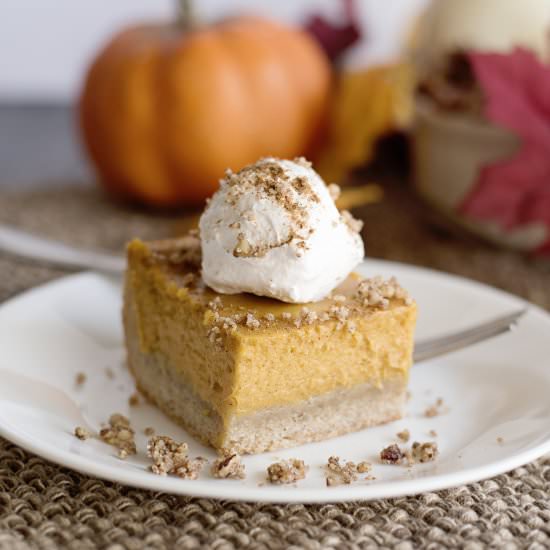 Creamy Pumpkin Pie Bars