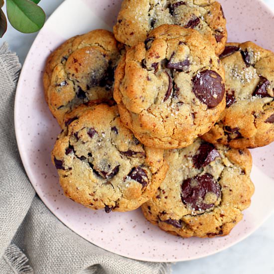 Dark Chocolate Chip Cookies