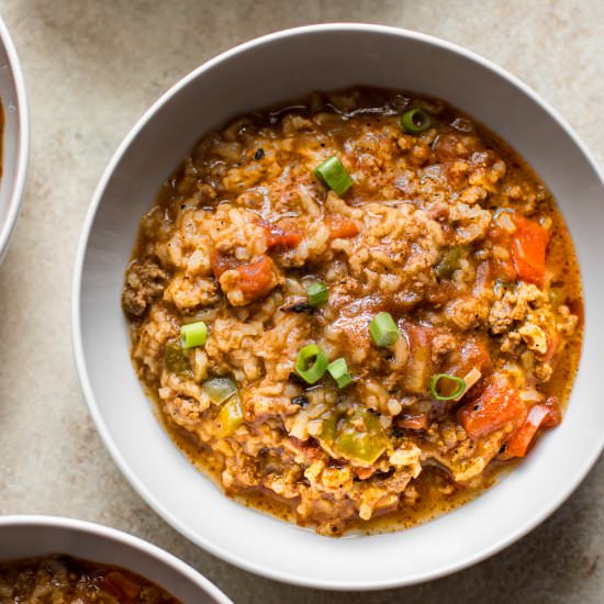 Instant Pot Stuffed Pepper Soup