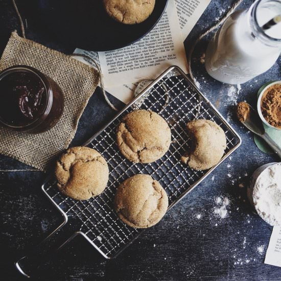 Chewy Apple Butter Snickerdoodles