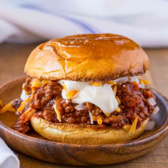 Chili Cheese Sloppy Joes
