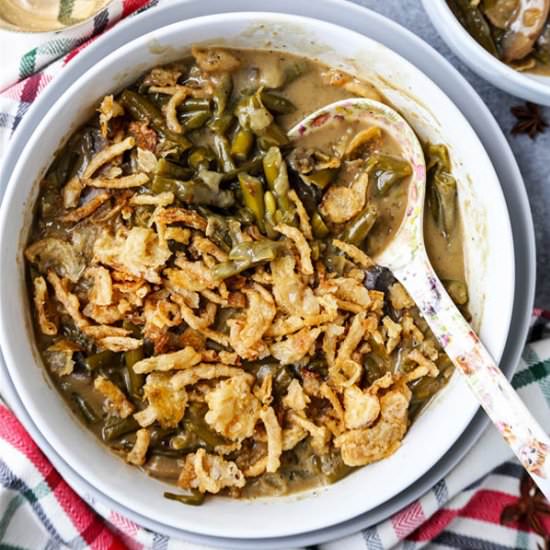 Slow Cooker Green Bean Casserole