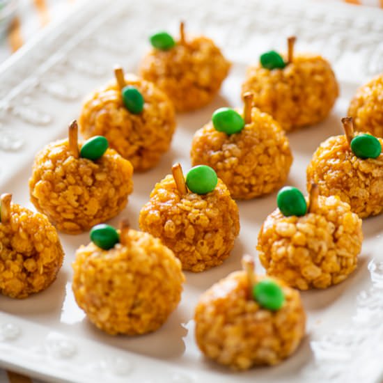 pumpkin rice crispy treats