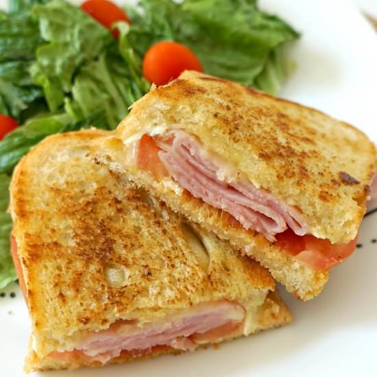 Grilled Ham and Brie Sandwich