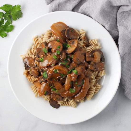 Healthy Mushroom Stroganoff