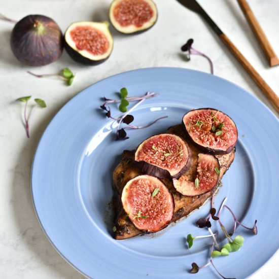 Balsamic chicken with figs