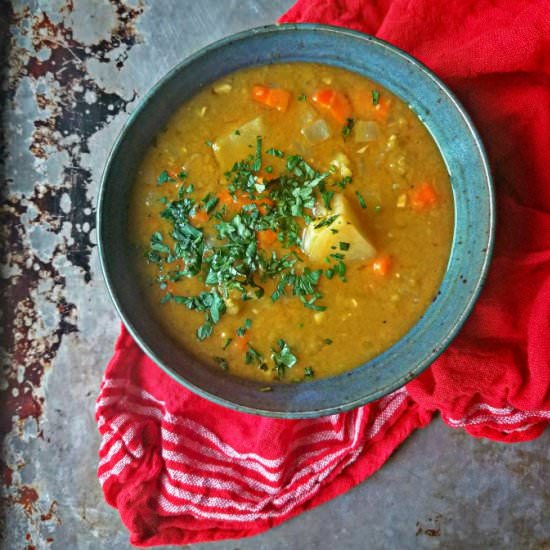 Vegan Split Pea Soup In A Pressure