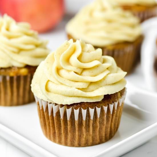 Gluten Free Apple Spice Cupcakes