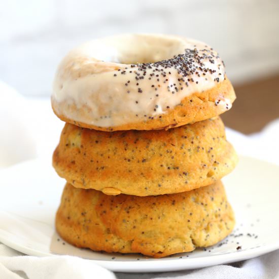 Vegan Lemon Poppy Seed Donuts
