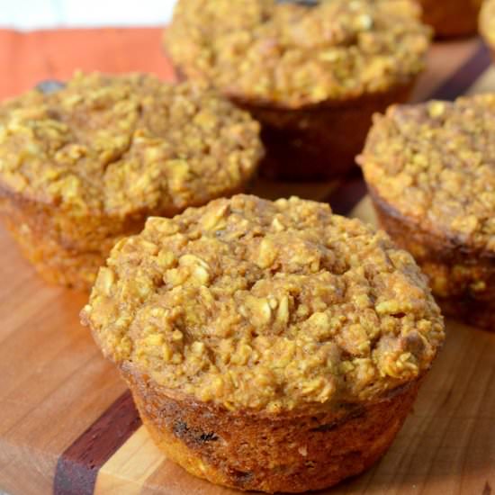 Pumpkin Oat Muffins