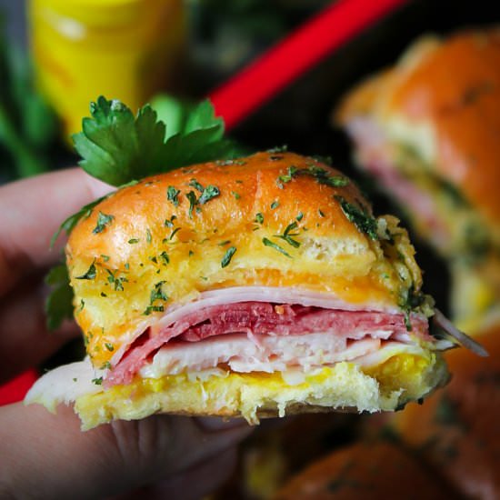 Deli Meat Lover Brioche Sliders