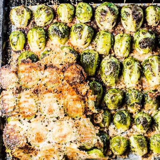 Crispy Parmesan Brussels Sprouts