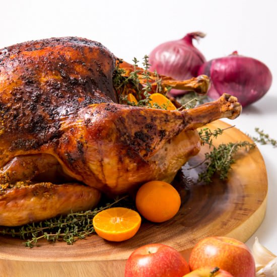 Anise and thyme roasted turkey